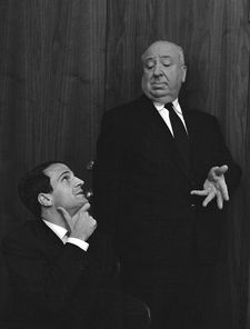 François Truffaut looking up to Alfred Hitchcock: "Sometimes it's one to one - when Marty is talking about the defector in Topaz or Janet Leigh …"